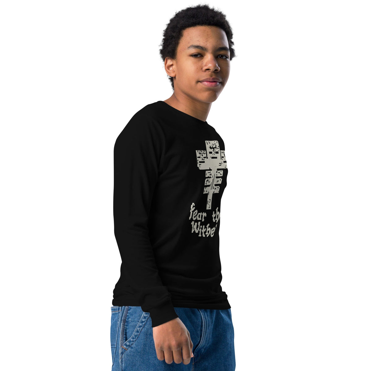 Minecraft Youth Long Sleeve T-Shirt Fear The Wither