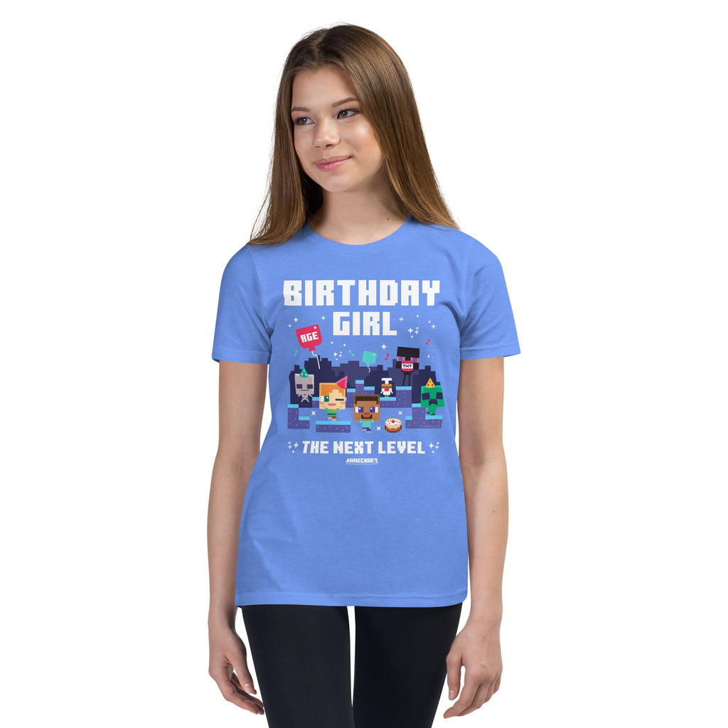 Minecraft Kids T-Shirt Birthday Girl Personalized Age