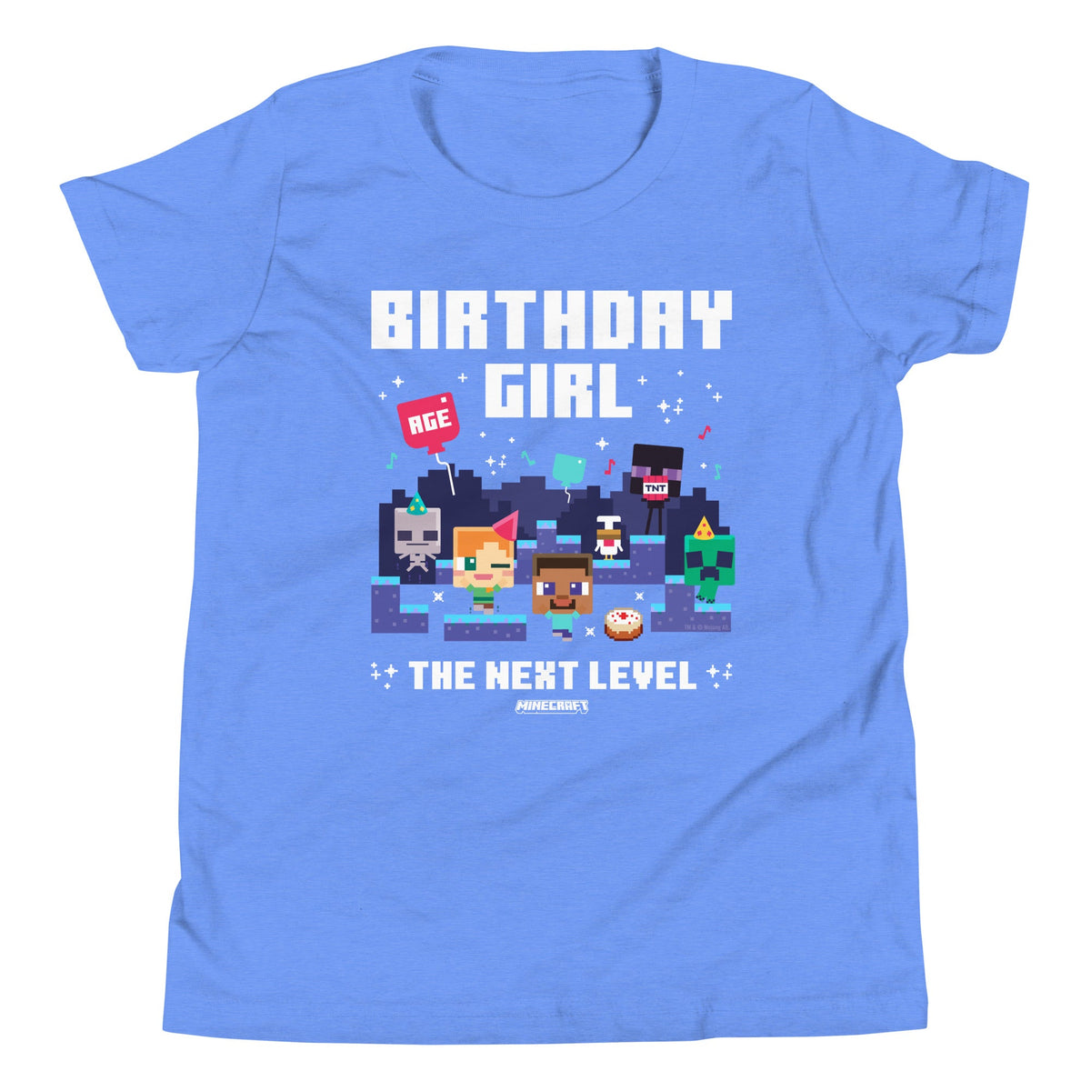 Minecraft Kids T-Shirt Birthday Girl Personalized Age