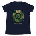 Minecraft Creeper Holiday Wreath Kids T-Shirt